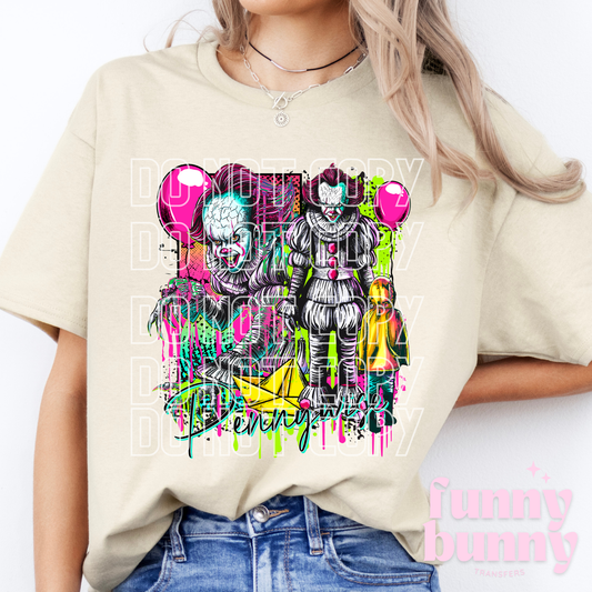 Neon Pennywise - DTF Transfer