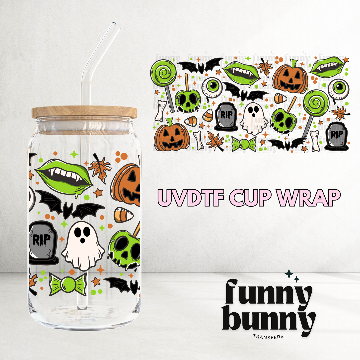 Neon Treats - 16oz UVDTF Cup Wrap