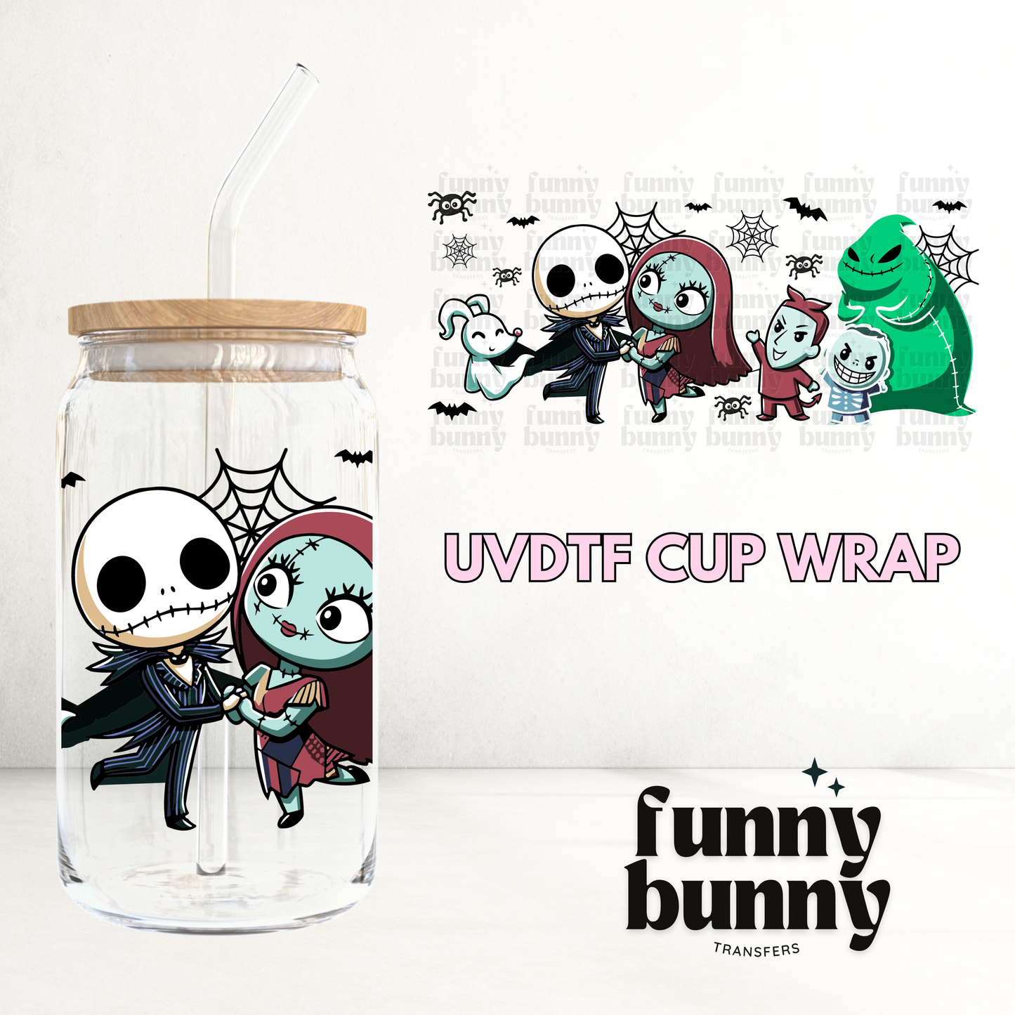 Nightmare Friends - 16oz UVDTF Cup Wrap