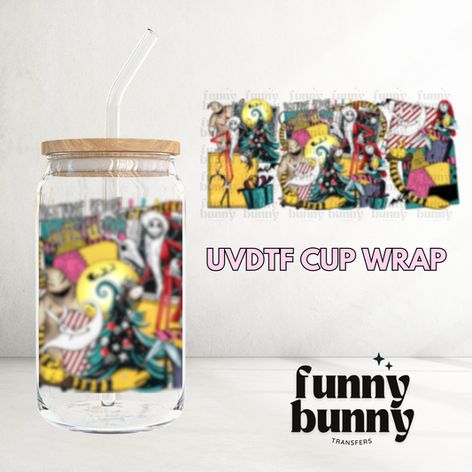 Nightmare Patchwork - 16oz UVDTF Cup Wrap