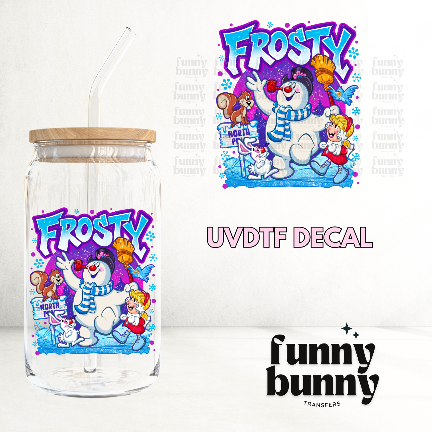 North Pole Frosty - UVDTF Decal