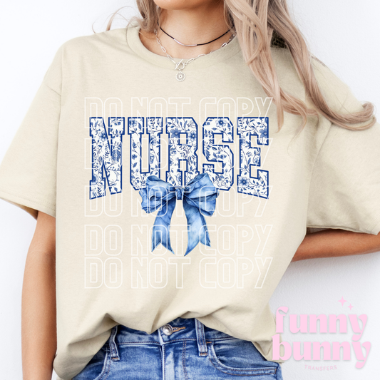 Nurse Floral Print - DTF Transfer