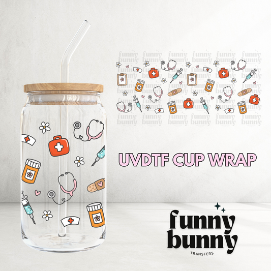 Nurse Must Have - 16oz UVDTF Cup Wrap