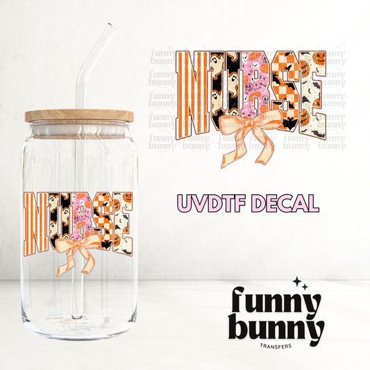 Nurse Spooky Bow - UVDTF Decal