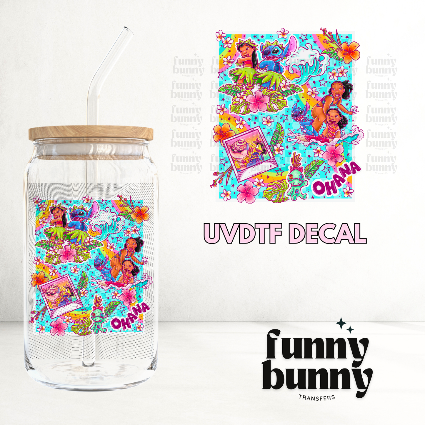 Ohana - UVDTF Decal