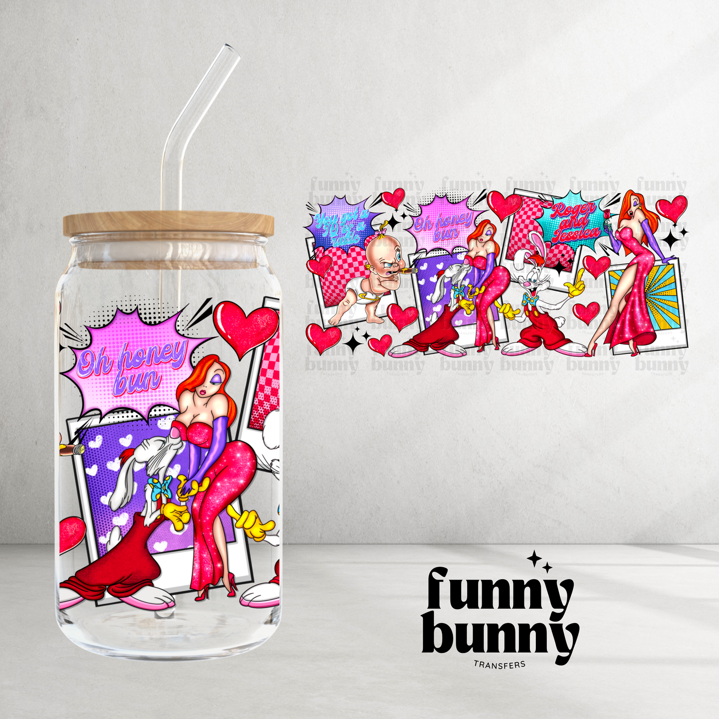 Oh Honey Bun - 16oz UVDTF Cup Wrap