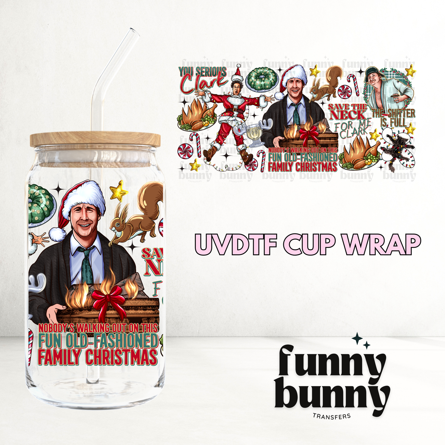 Old Fashioned Christmas - 16oz UVDTF Cup Wrap