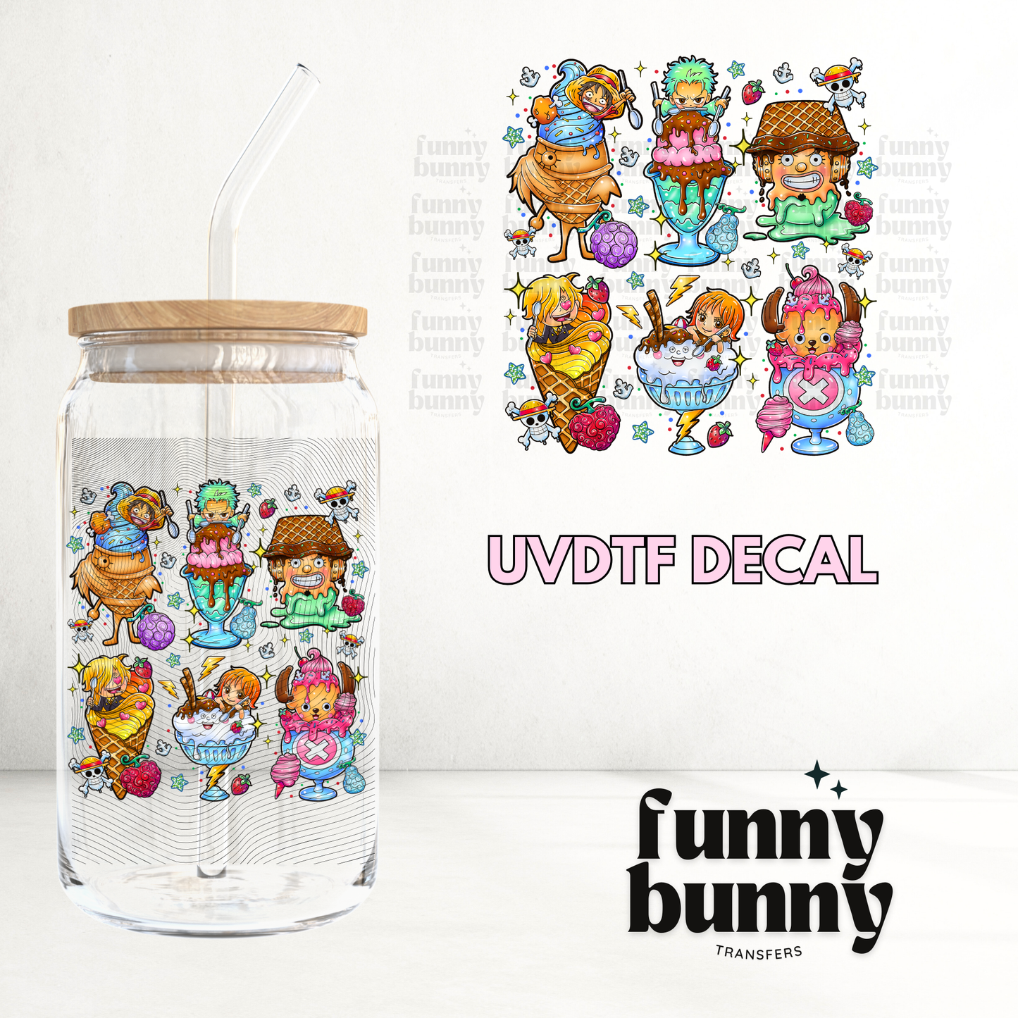 One Piece Popsicle - UVDTF Decal