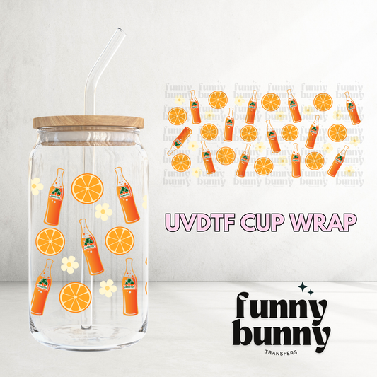 Orange Bottle - 16oz UVDTF Cup Wrap