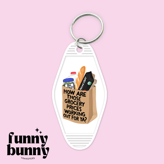 Organic Grocery Bag - Motel Keychain