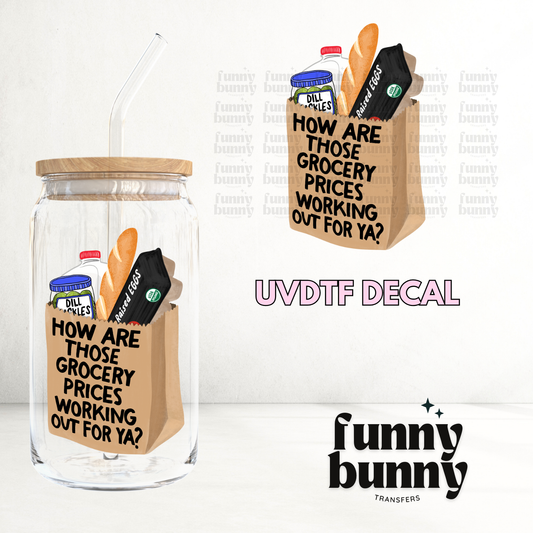 Organic Grocery Bag - UVDTF Decal