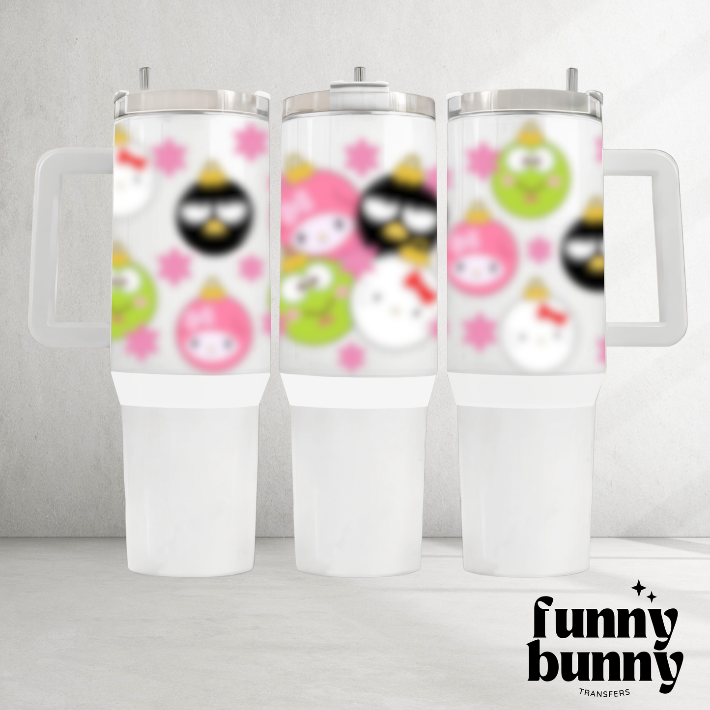 Ornament Kawaii Friends - 40oz UVDTF Tumbler Wrap