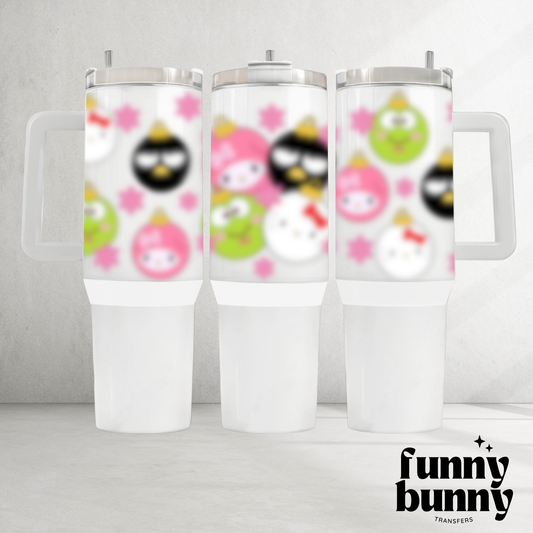 Ornament Kawaii Friends - 40oz UVDTF Tumbler Wrap