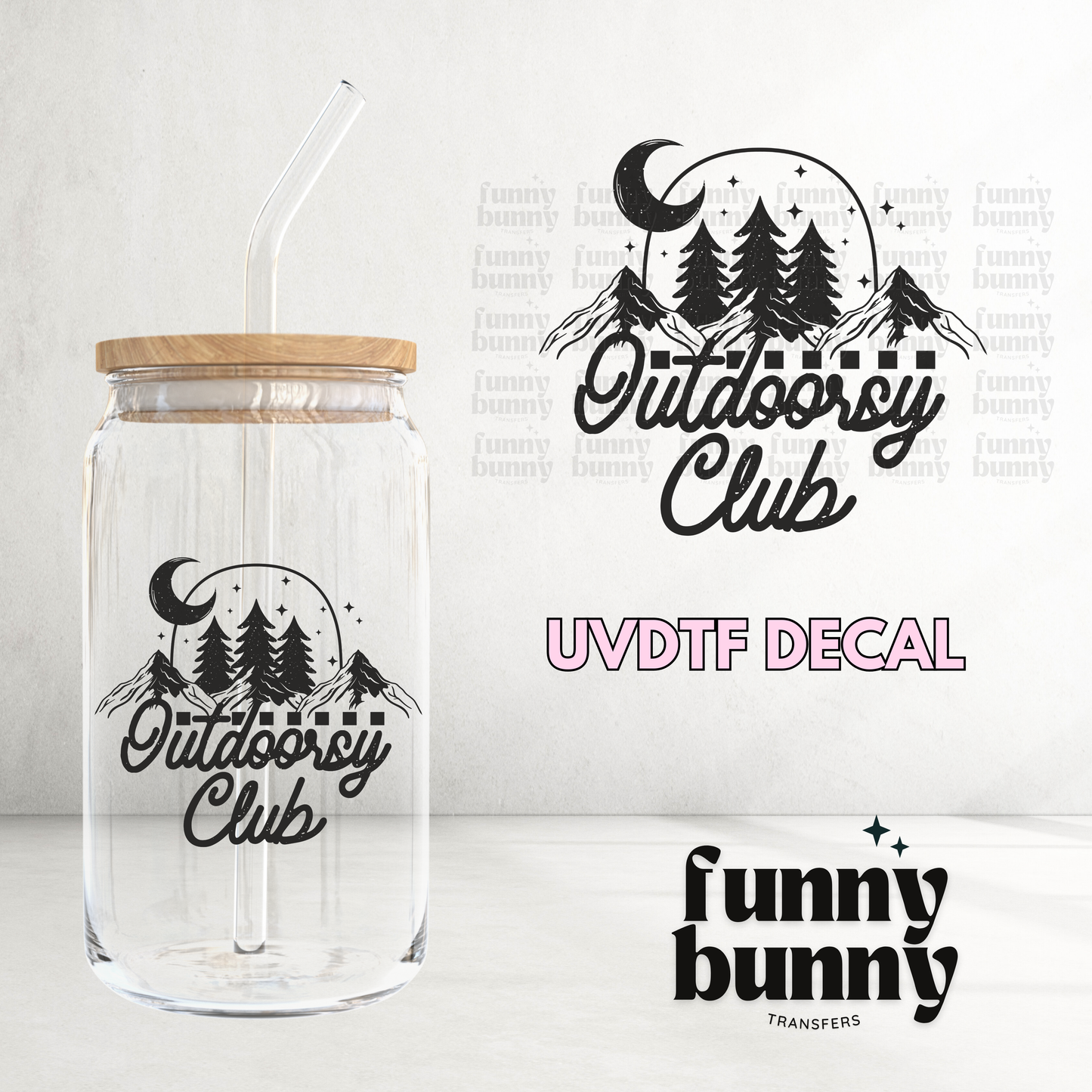 Outdoorsy - UVDTF Decal