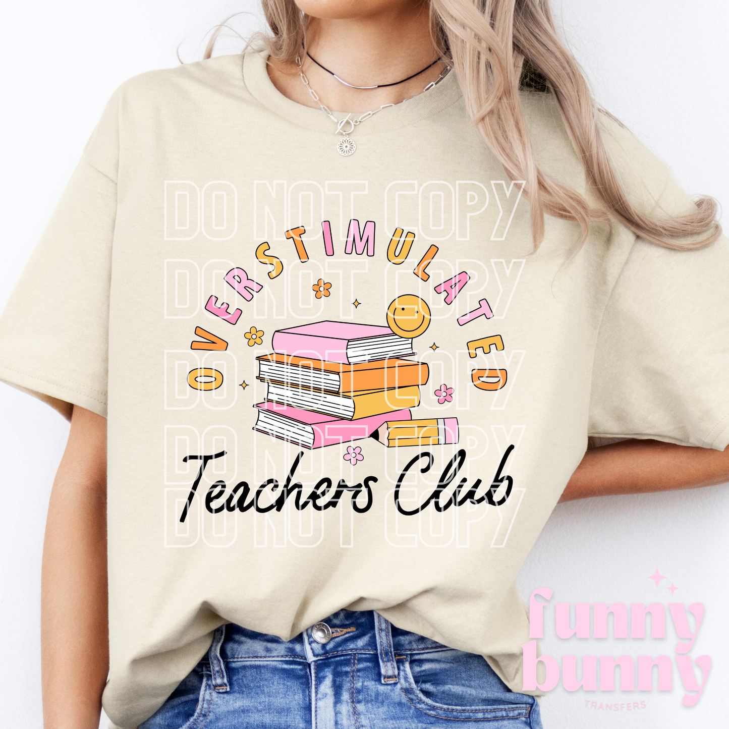 Overstimulated Teacher - DTF Transfer