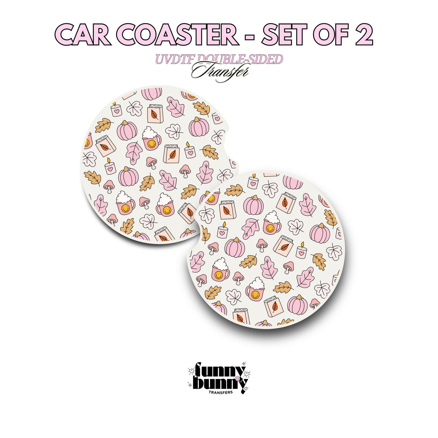 Pastel Autumn Girlie 2.0 - UVDTF Coaster