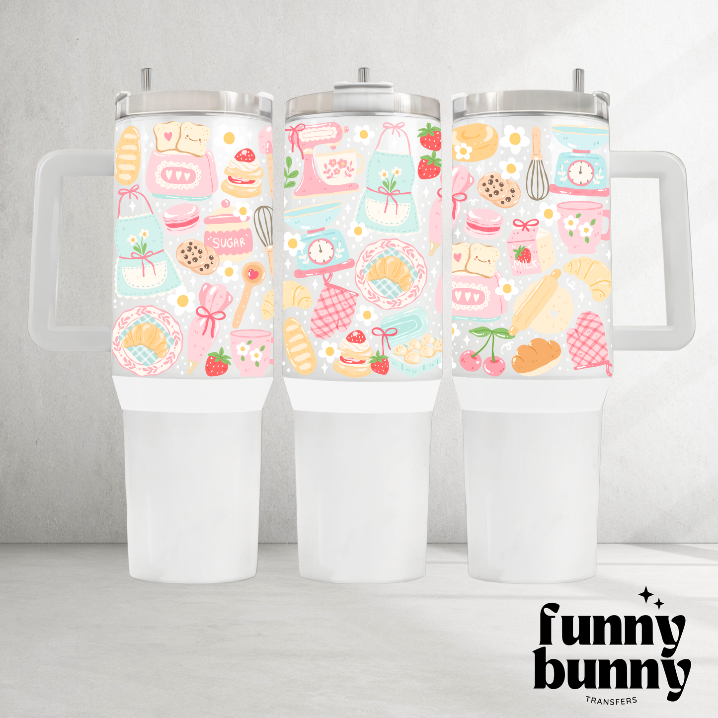 Pastel Baker - 40oz UVDTF Tumbler Wrap