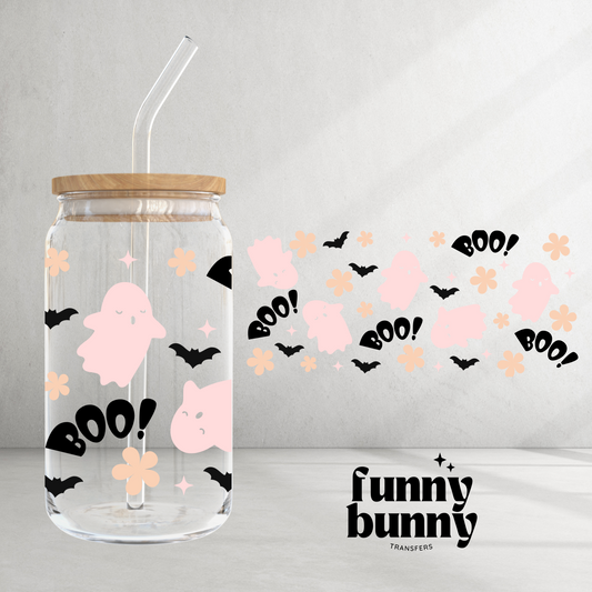 Pastel Boo! Ghosts - 16oz UVDTF Cup Wrap
