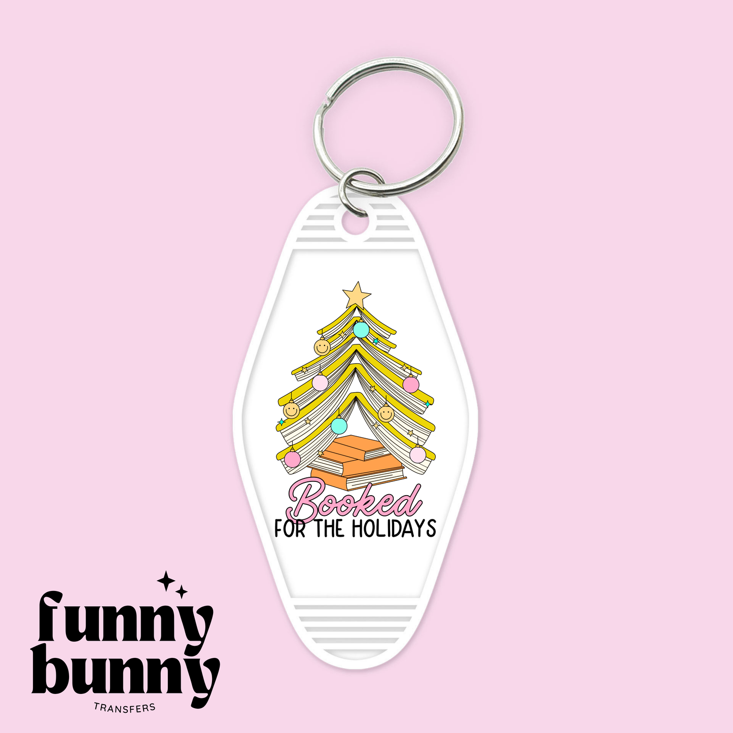 Pastel Booked Holidays- Motel Keychain