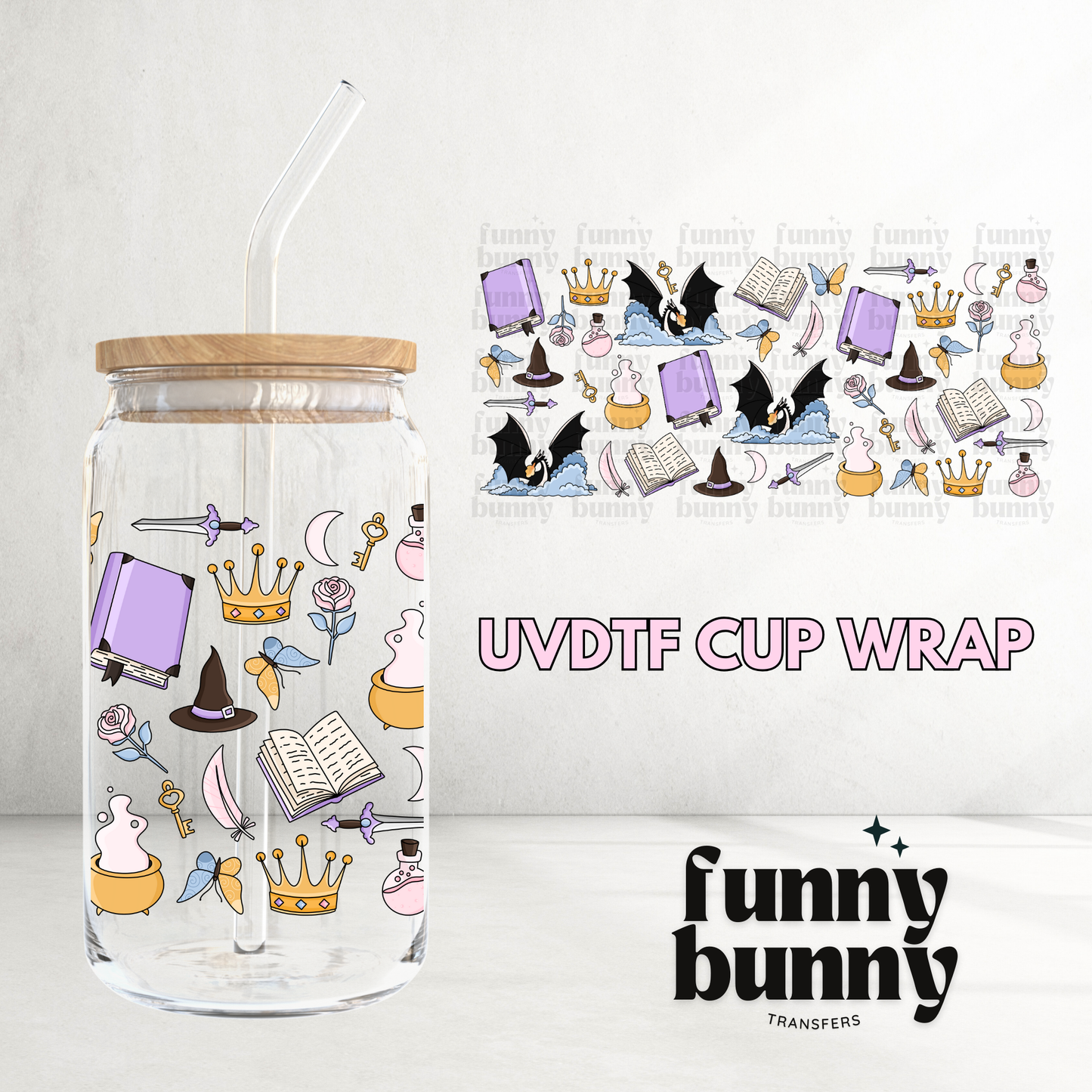 Pastel Fantasy - 16oz UVDTF Cup Wrap