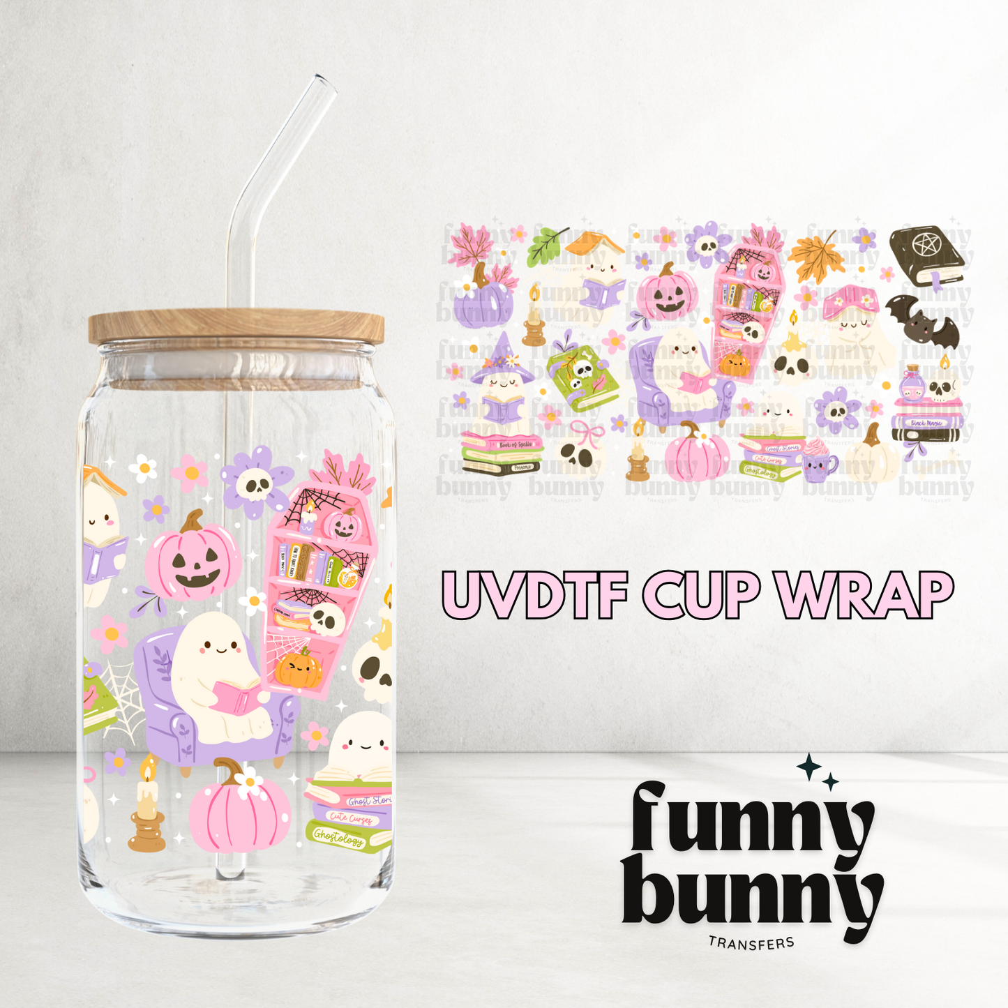 Pastel Ghostology - 16oz UVDTF Cup Wrap