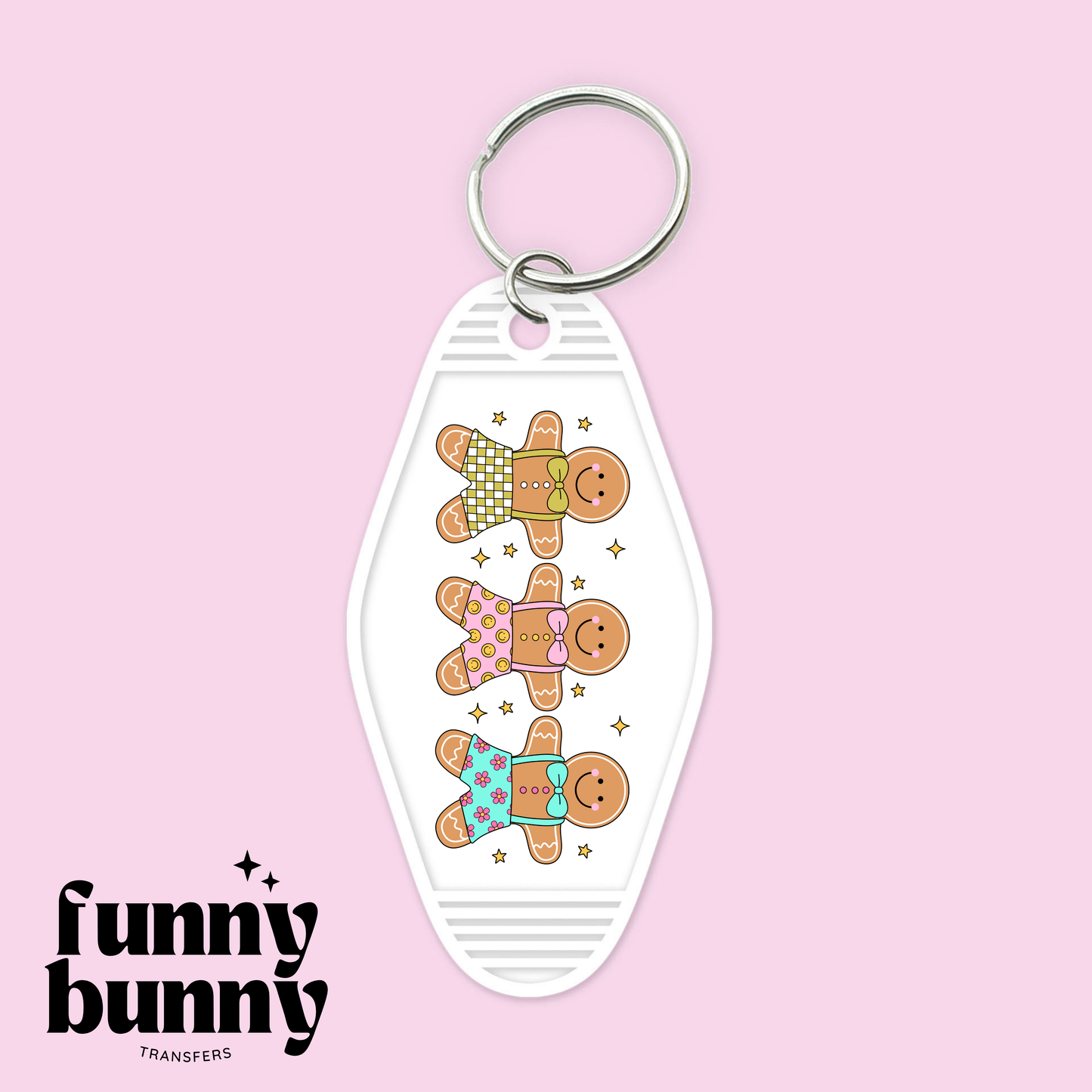 Pastel Gingerbread Boys - Motel Keychain