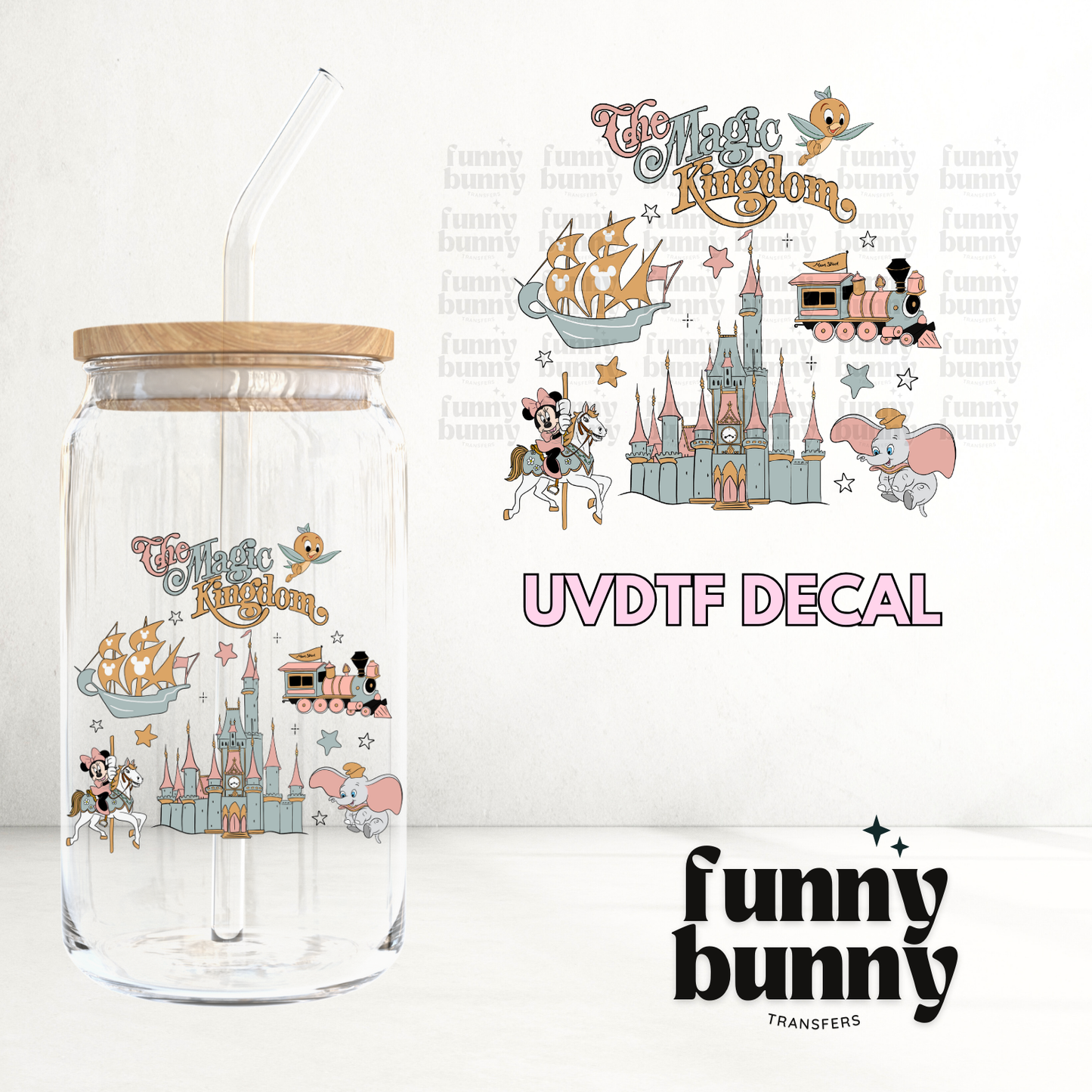 Pastel Magic Castle - UVDTF Decal
