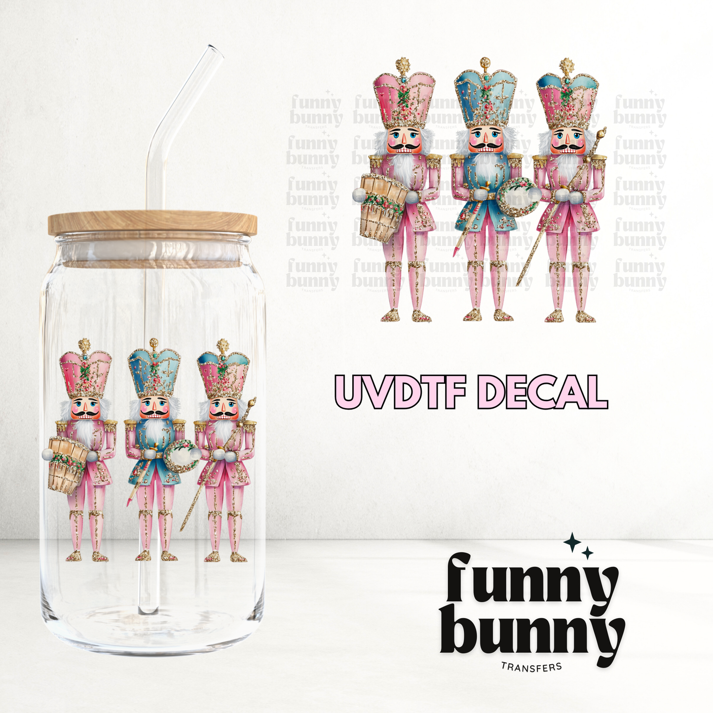 Pastel Nutcrackers - UVDTF Decal