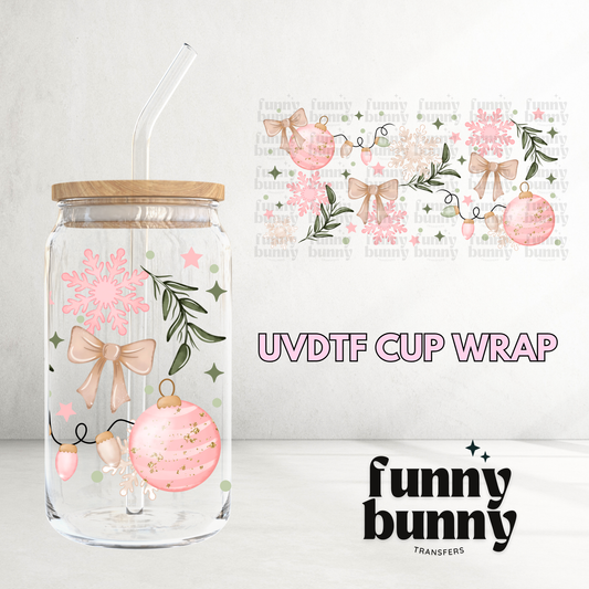 Pastel Ornaments - 16oz UVDTF Cup Wrap