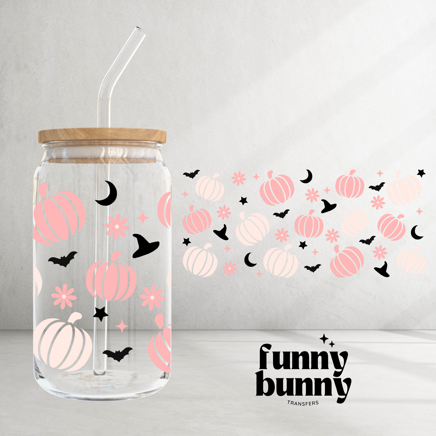 Pastel Pumpkins - 16oz UVDTF Cup Wrap