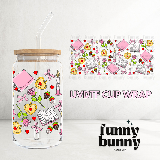Pastel Romance Book Club - 16oz UVDTF Cup Wrap