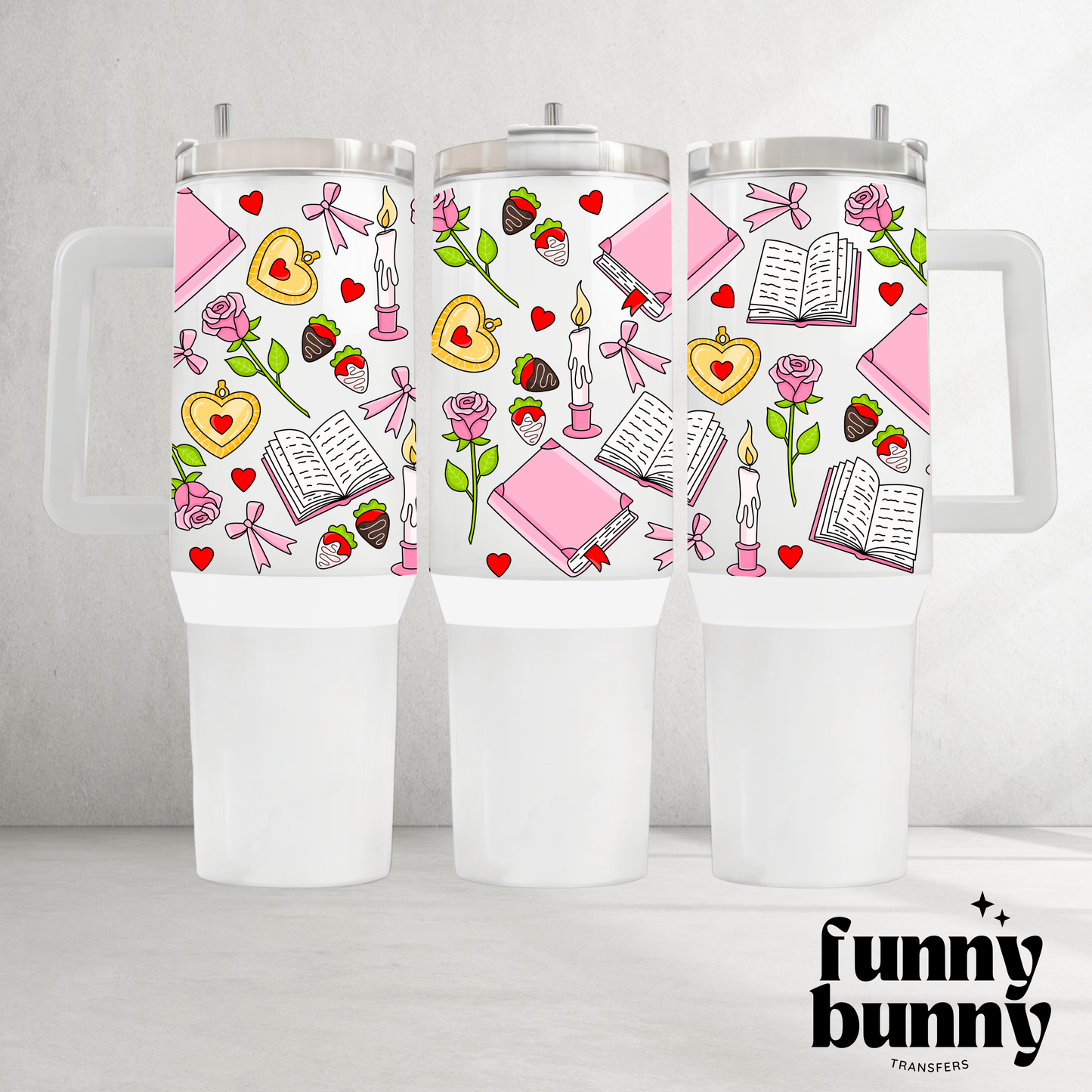 Pastel Romance Book Club - 40oz UVDTF Tumbler Wrap