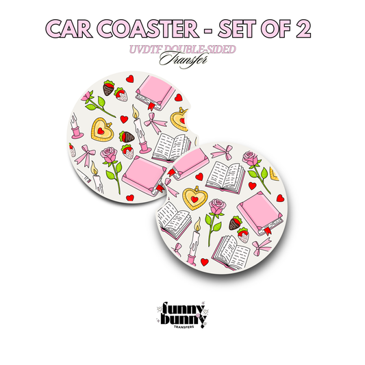 Pastel Romance Book Club - UVDTF Coaster
