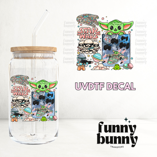 Pastel Star Alien - UVDTF Decal