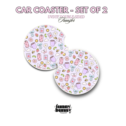 Colorful Pastel Summer - UVDTF Coaster