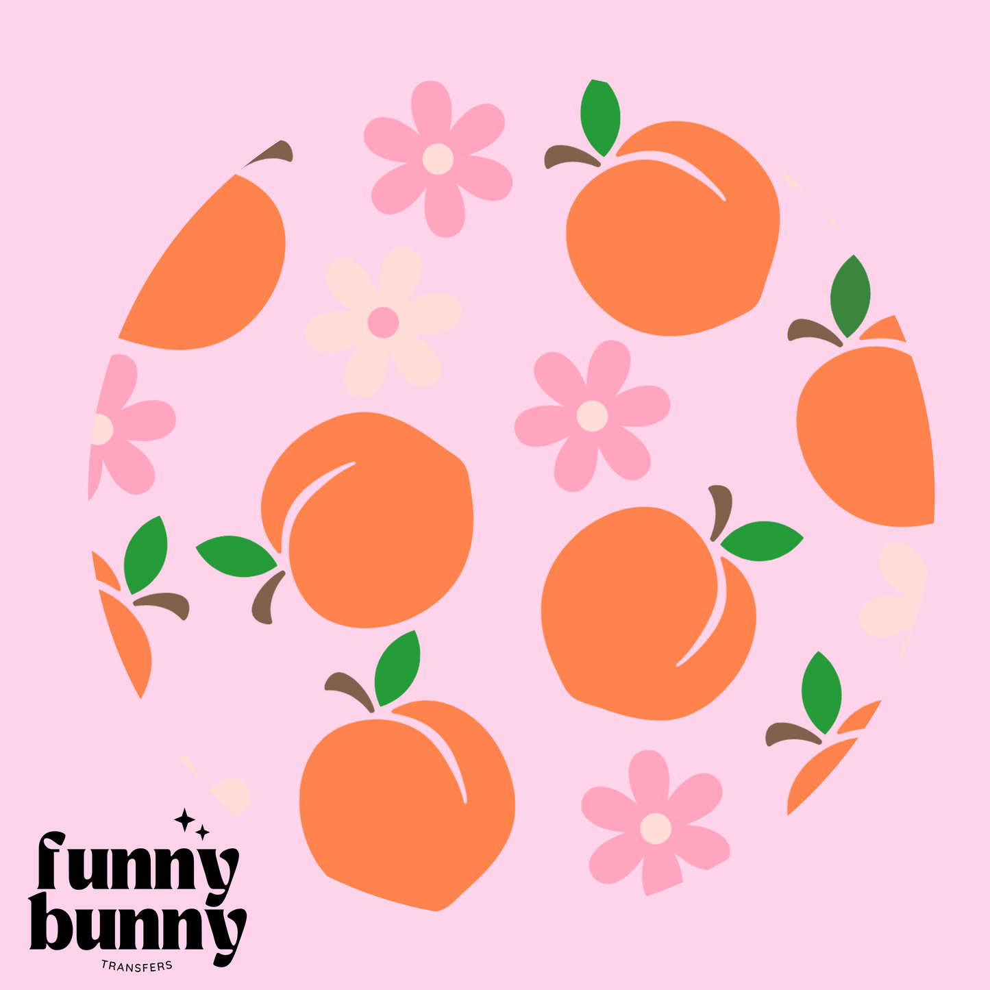 Peaches & Daisies - UVDTF Lid Decal