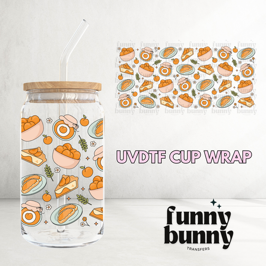 Peachy Delicious Days - 16oz UVDTF Cup Wrap