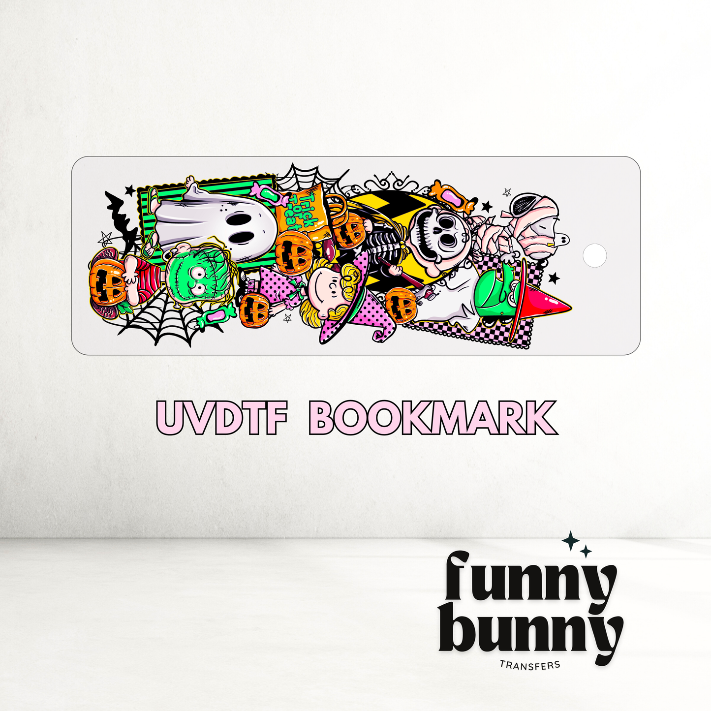 Peanut Spooky - UVDTF Bookmark Decal