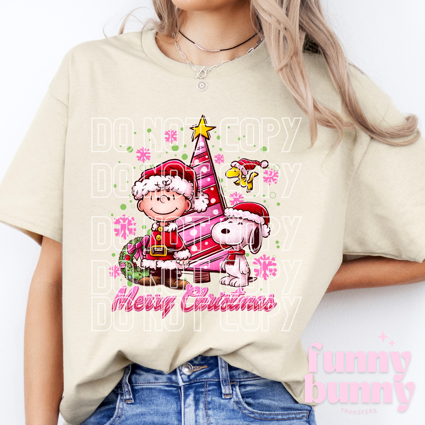 Peanut Xmas Pink - DTF Transfer