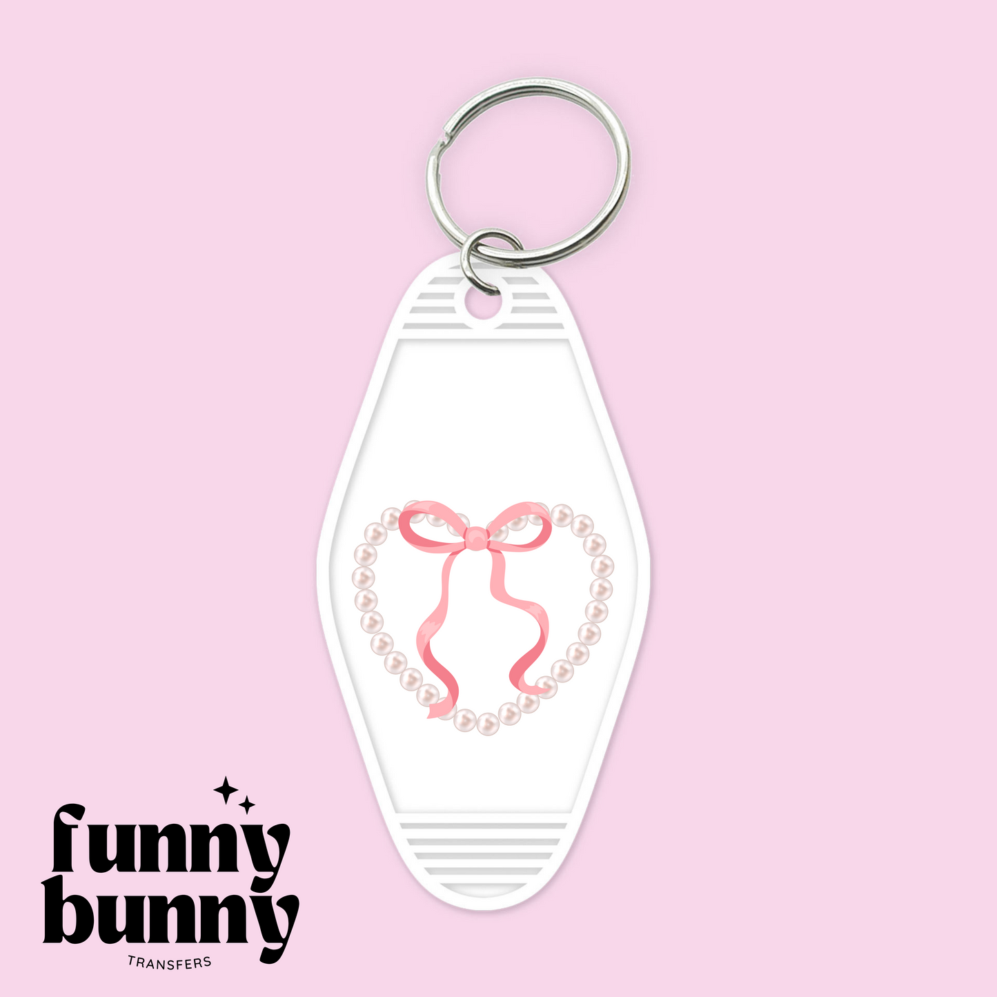 Pearl Bows Pink - Motel Keychain