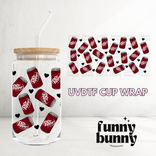 Pepper Can Hearts - 16oz UVDTF Cup Wrap