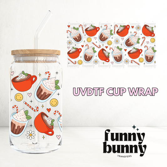 Peppermint Mocha - 16oz UVDTF Cup Wrap