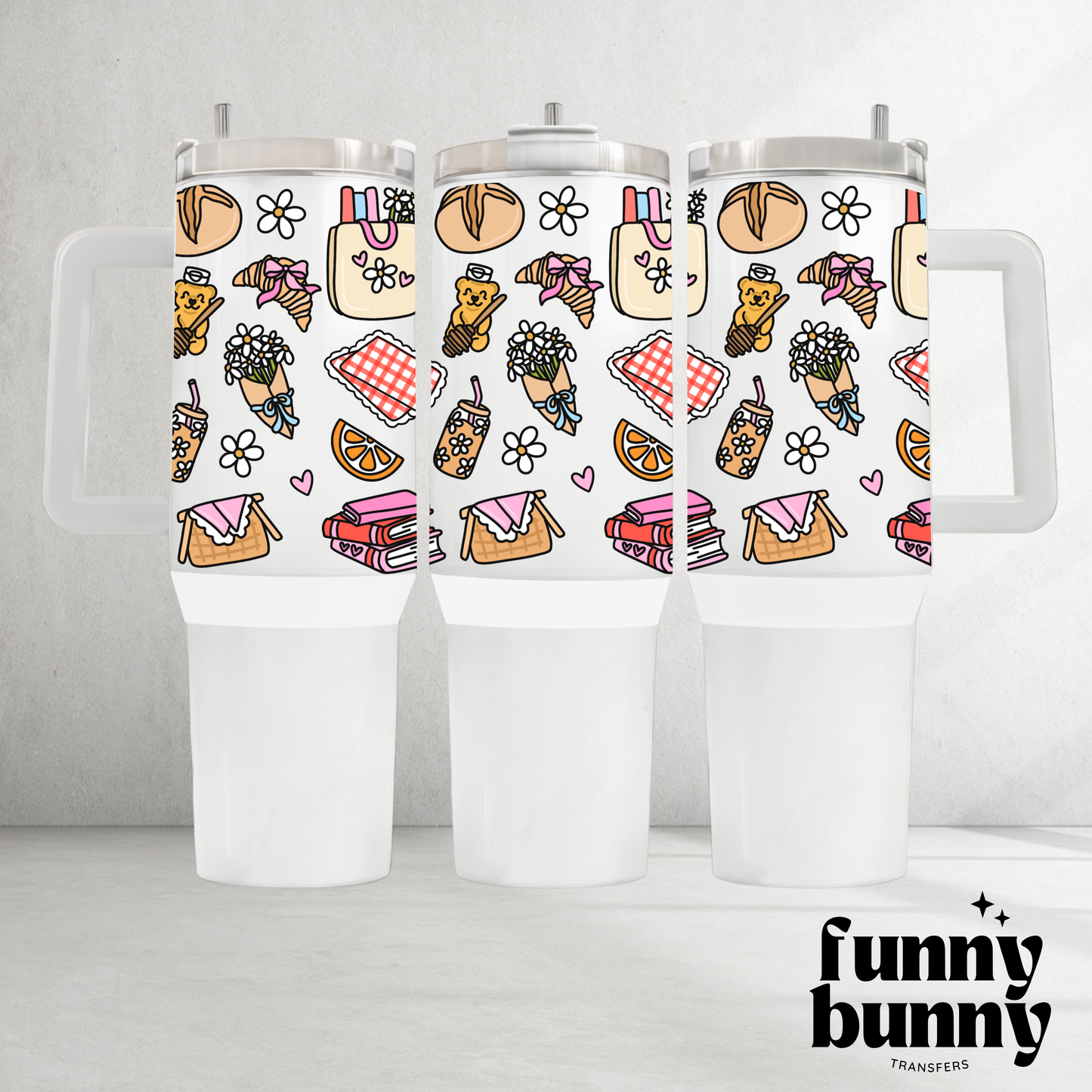 Picnic Must Have - 40oz UVDTF Tumbler Wrap