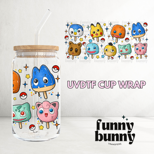 Pika Popsicles - 16oz UVDTF Cup Wrap