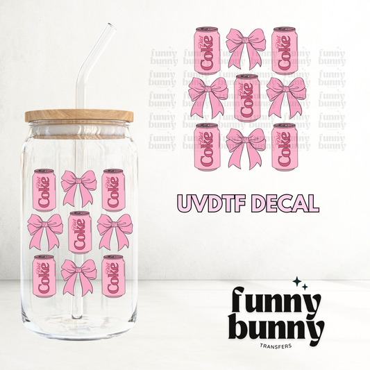 Pink Diet Coke Girly - UVDTF Decal