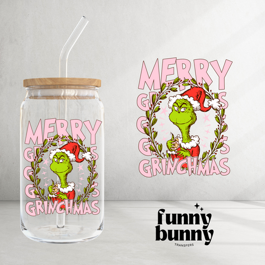 Pink Merry Christmas - UVDTF Decal