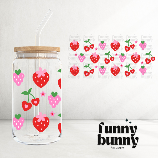 Pink Mix Berries - 16oz UVDTF Cup Wrap