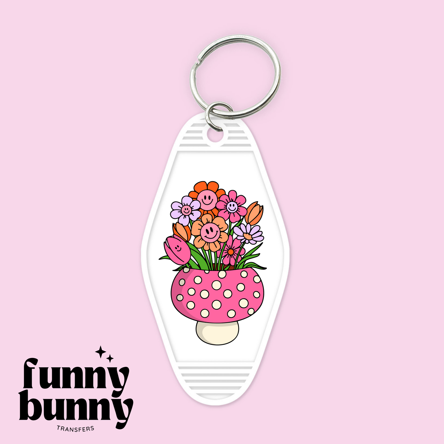 Pink Mushies - Motel Keychain