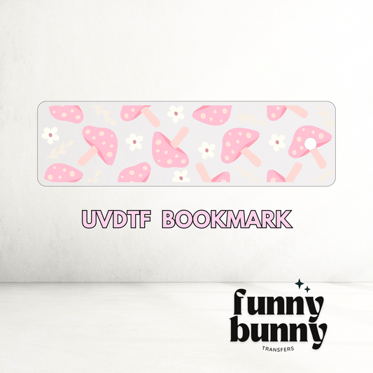 Pink Mushies - UVDTF Bookmark Decal