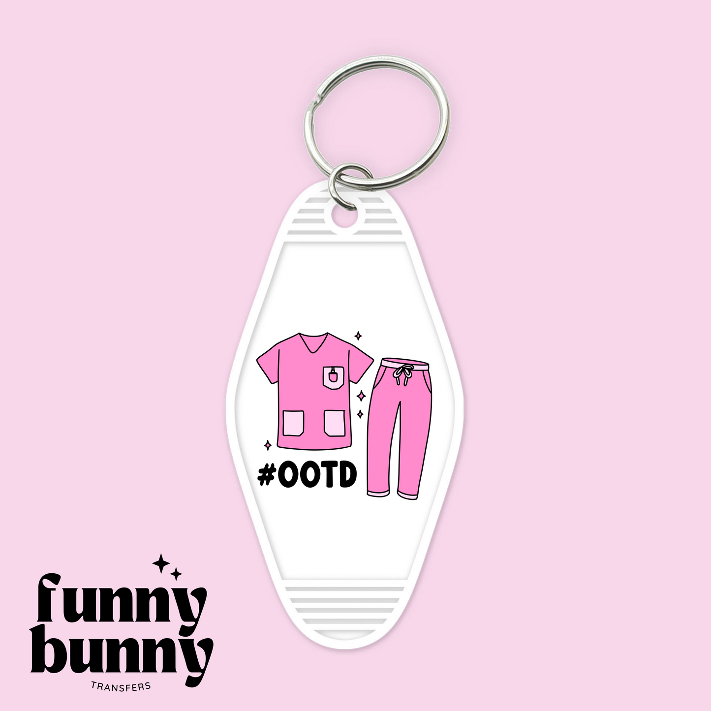 Pink Nurse OOTD - Motel Keychain